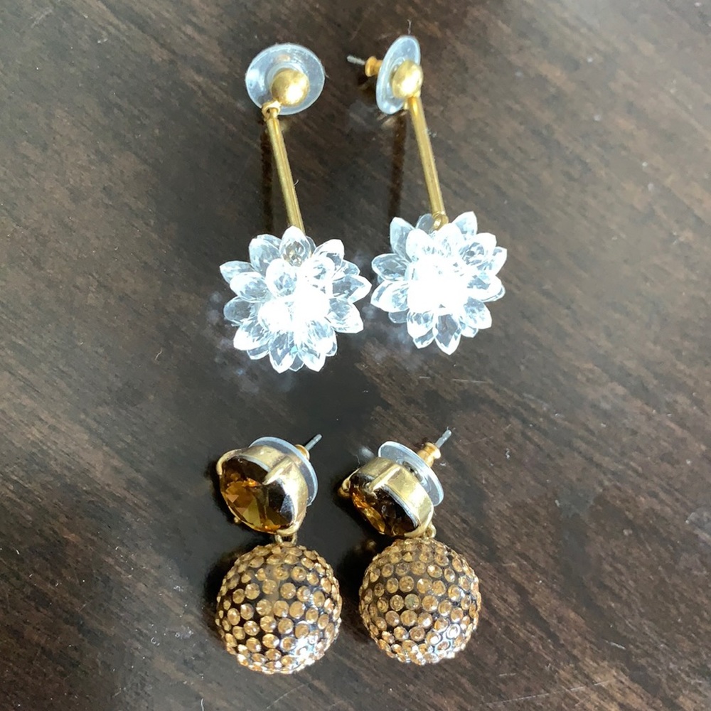 J. Crew Statement Earrings (2 pairs)